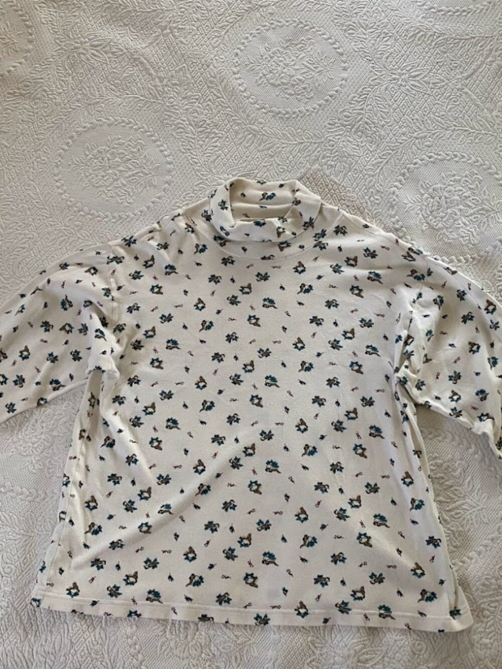 Northern Reflections Turtleneck w/ Chickadees